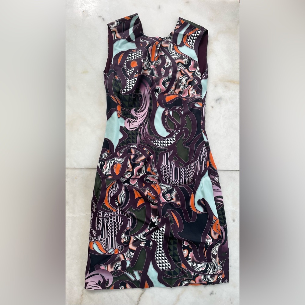 50% OFF FALL SALE Versace Burgundy + stampa Dress